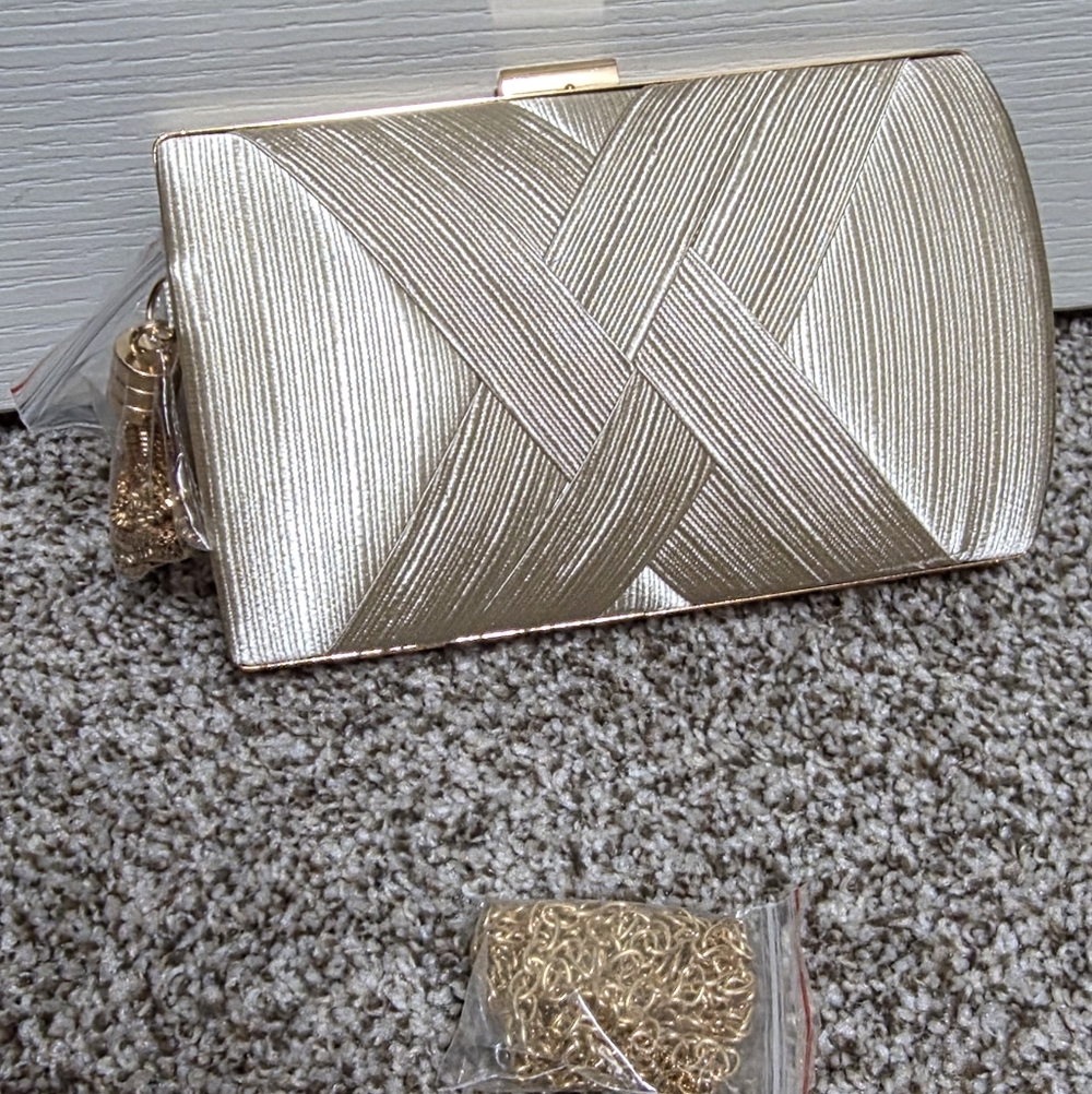 Elegant Gold Clutch Bag